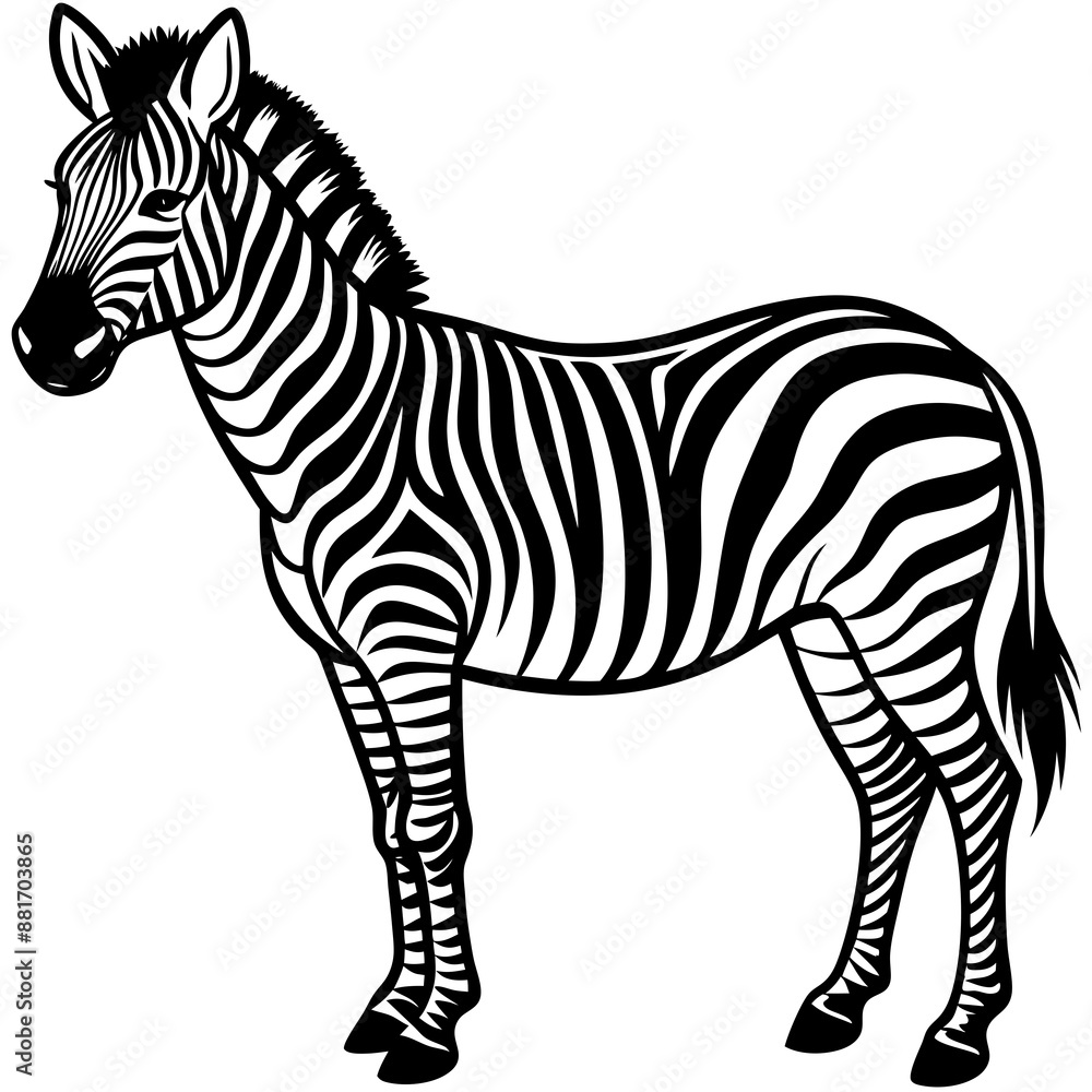 Fototapeta premium zebra vector illustration