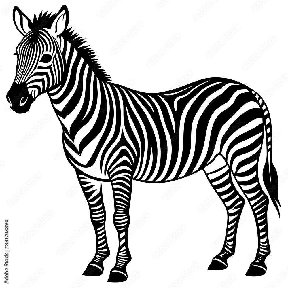 Fototapeta premium zebra vector illustration