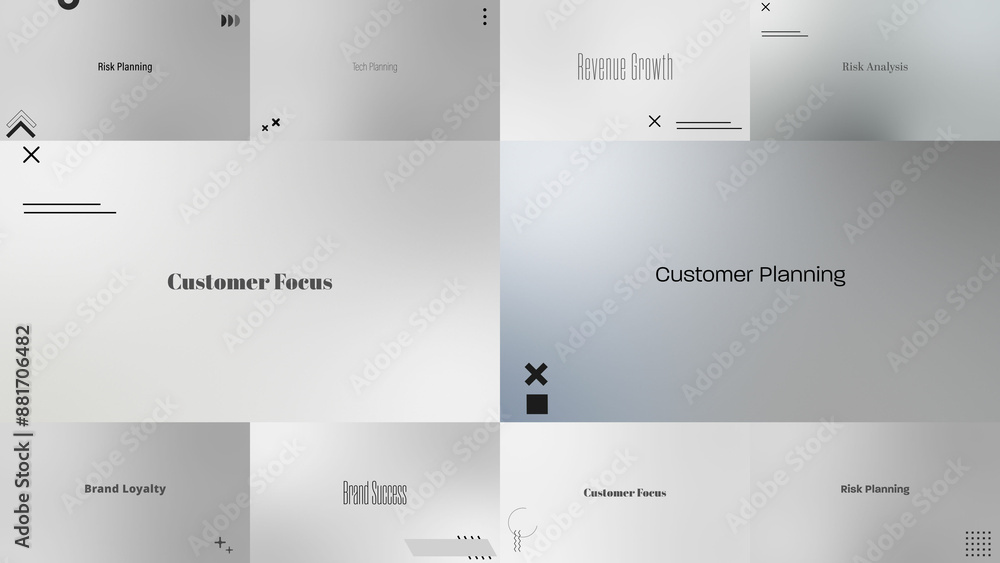 Controlling Title Elegant Minimal Titles | 10 Motion Titles with Control Panels Stock ...