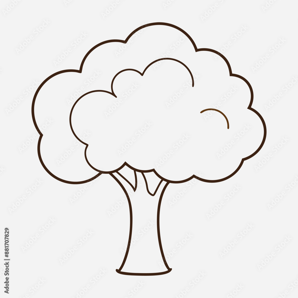 Apple tree vector illustration Apple tree vector illustration