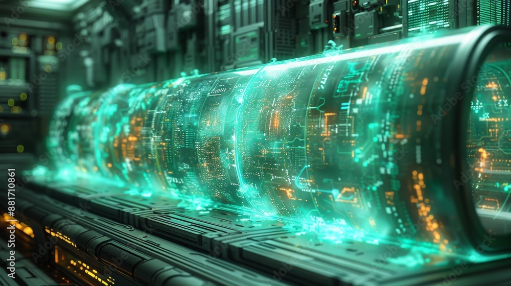 Futuristic Digital Data Core - Generative AI Futuristic Digital Data Core - Generative AI