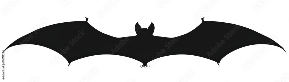 Silhouette of a bat in flight against a transparent background. Perfect for Halloween themes or spooky designs. Silhouette of a bat in flight against a transparent background. Perfect for Halloween themes or spooky designs.
