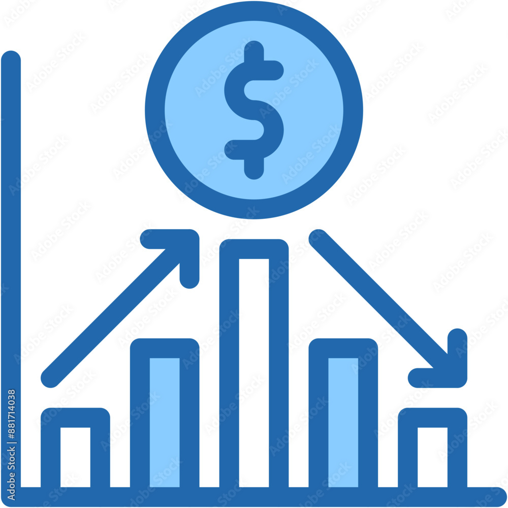 Vector Icon Stock Market, Stock Price, Business and Finance, Profit, Economic Crises Vector Icon Stock Market, Stock Price, Business and Finance, Profit, Economic Crises