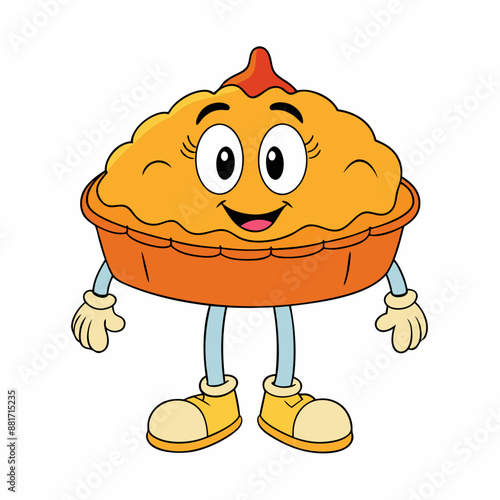 Pie vector illustration, pie vector art, pie silhouette, hand drawn vector illustration of a cake cartoon vector icon