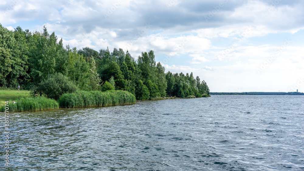 A beautiful summer's day at Lake Cospuden in Leipzig, Germany A beautiful summer's day at Lake Cospuden in Leipzig, Germany