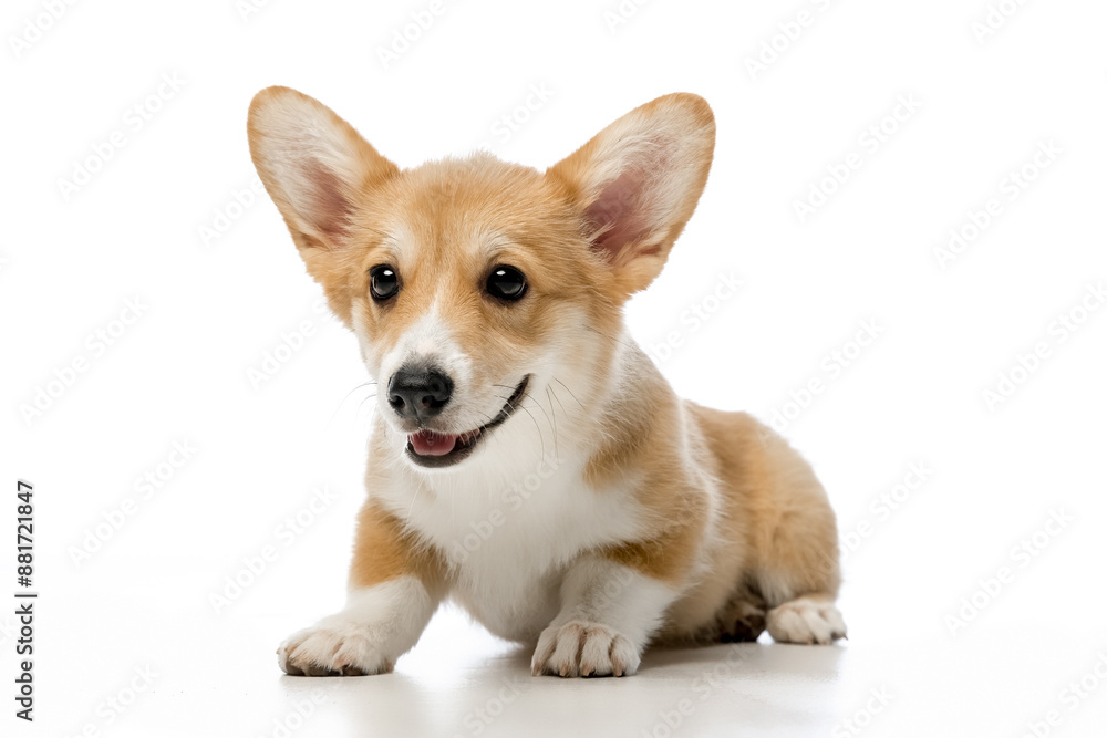 Welsh Corgi Pembroke on a white background Welsh Corgi Pembroke on a white background