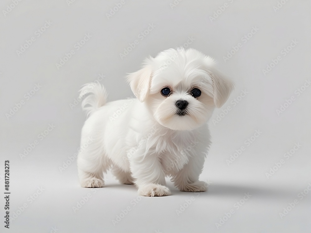 Maltese puppy,International dog day concept Maltese puppy,International dog day concept