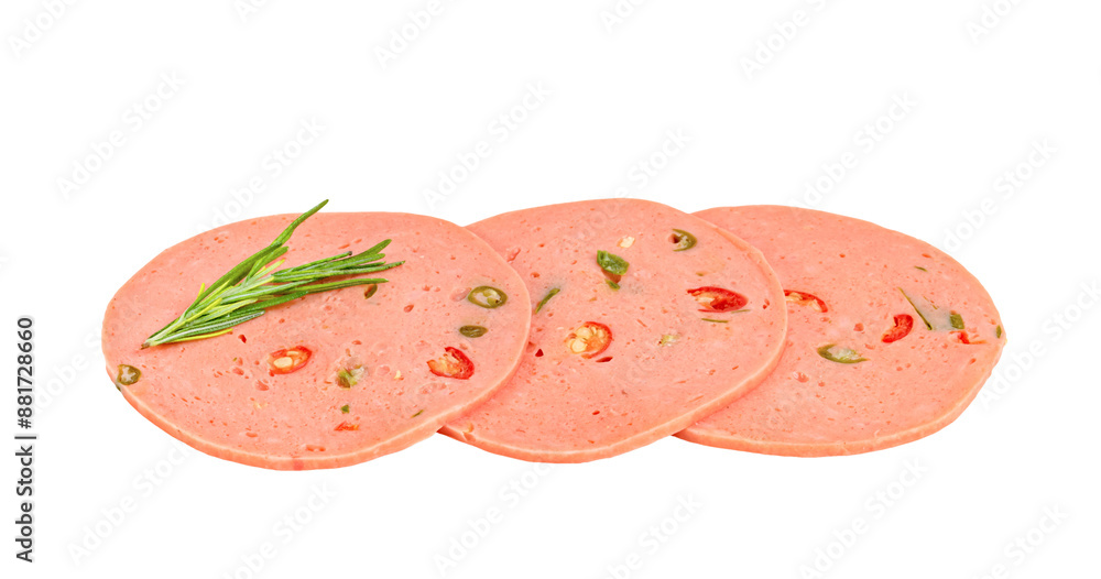 bologna sliced isolated bologna sliced isolated