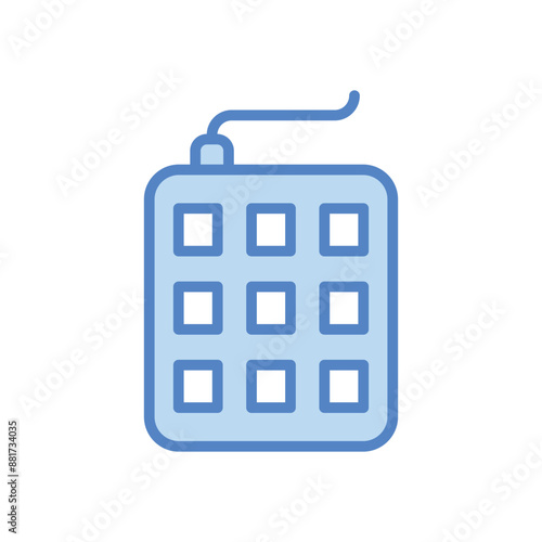Numerical keypad vector icon