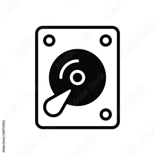 Hard drive vector icon
