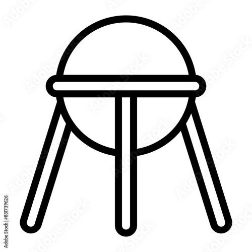 Sputnik Vector Line Icon