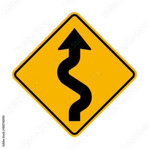 Winding Road Sign