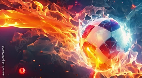 Soccer Ball on Fire and Ice