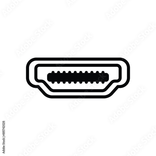 HDMI port vector icon