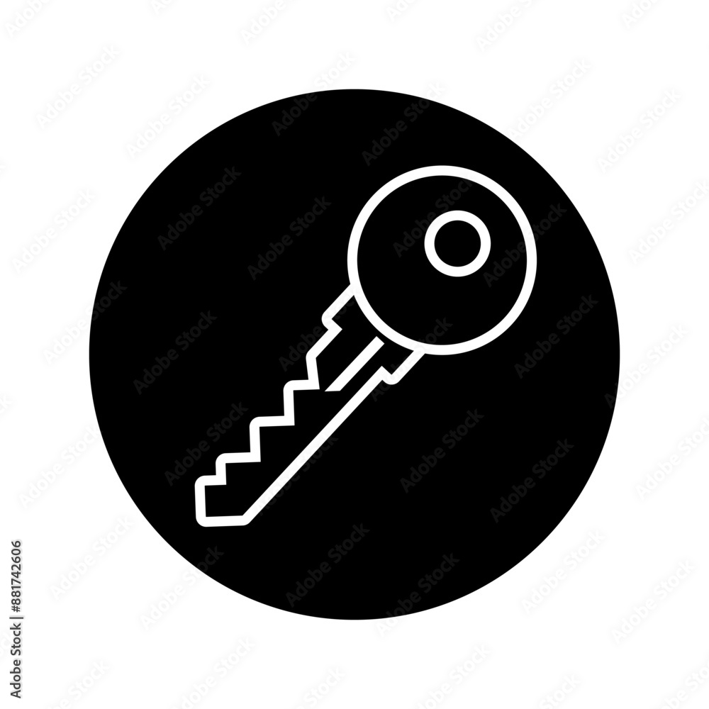 Key icon vector. Lock iluustartion sign. Closed symbol or logo. Key icon vector. Lock iluustartion sign. Closed symbol or logo.