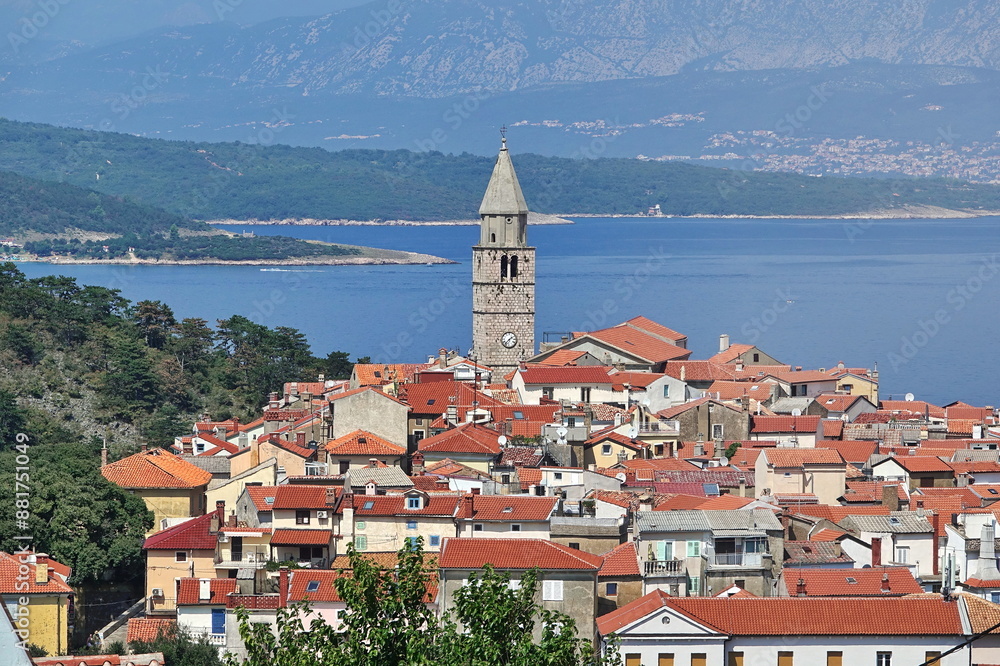 Obraz premium Vrbnik auf Krk, Kroatien