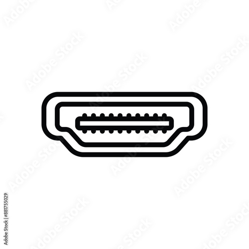 HDMI port vector icon