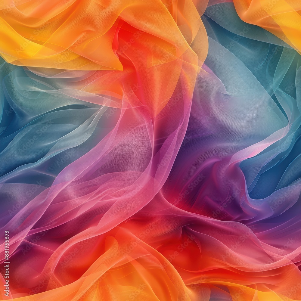 A colorful piece of fabric with a rainbow pattern. The colors are bright and vibrant, creating a cheerful and lively atmosphere. The fabric appears to be made of a delicate material A colorful piece of fabric with a rainbow pattern. The colors are bright and vibrant, creating a cheerful and lively atmosphere. The fabric appears to be made of a delicate material