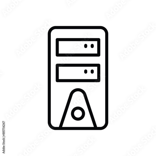 Cup case vector icon