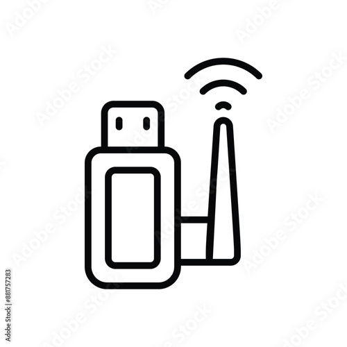 Wireless adapter vector icon