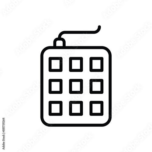 Numerical keypad vector icon