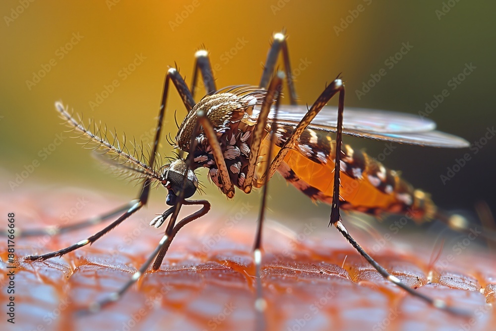 Inflamed Mosquito Bite: A close-up of an inflamed mosquito bite with redness and swelling, showcasing the body's reaction to the bite. Inflamed Mosquito Bite: A close-up of an inflamed mosquito bite with redness and swelling, showcasing the body's reaction to the bite.