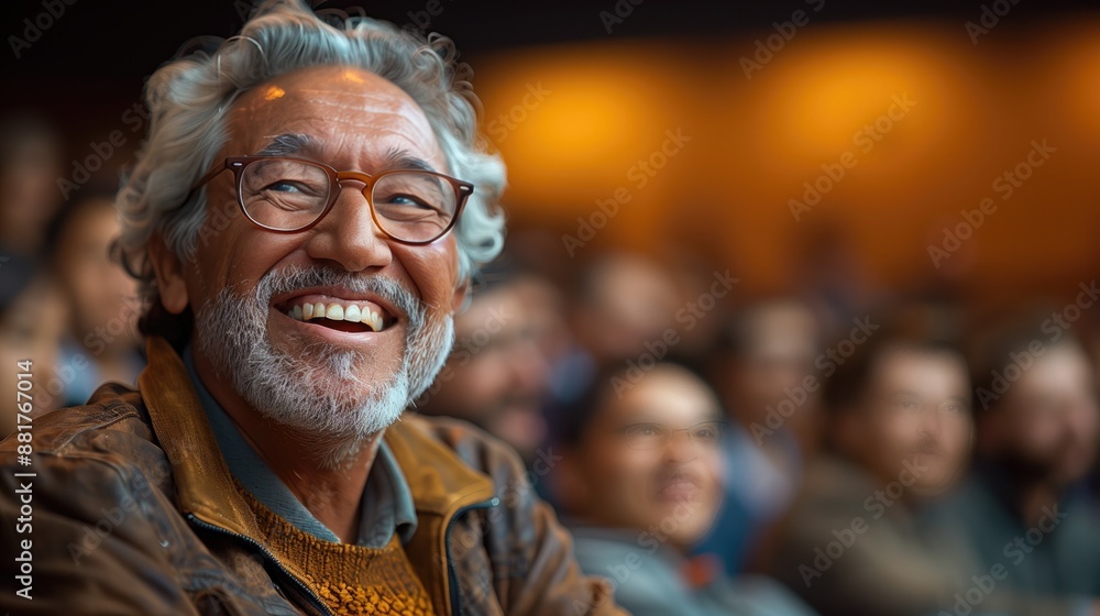 Presentation Fail: During a business presentation, the presenter laughs at a joke they made, but the audience remains silent and unamused Presentation Fail: During a business presentation, the presenter laughs at a joke they made, but the audience remains silent and unamused