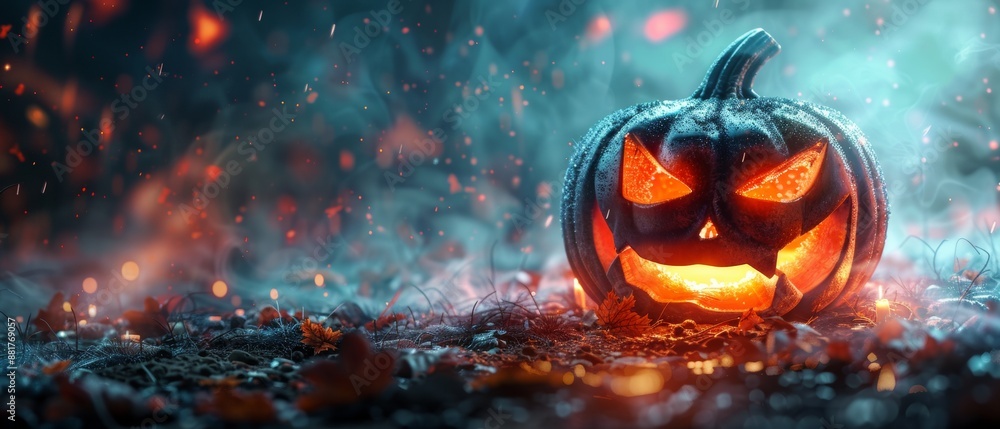 Fototapeta premium Halloween pumpkin, 