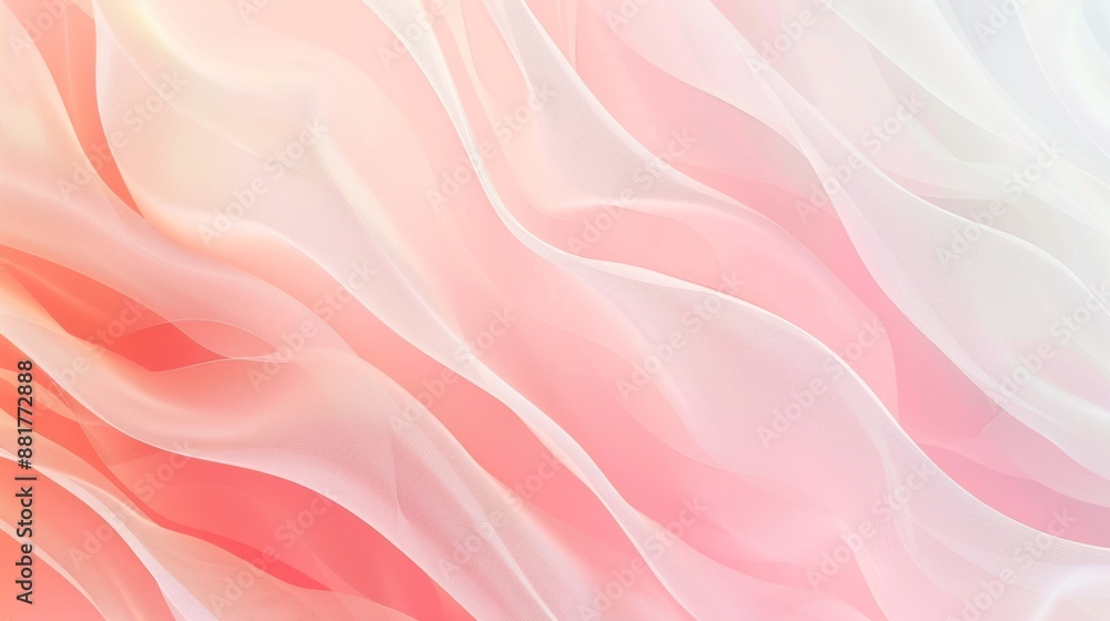Fototapeta premium Pink And White Sheer Fabric Texture Close Up