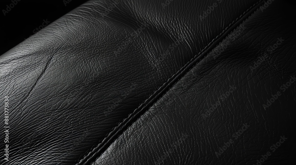 Close-up image of a textured black leather img Close-up image of a textured black leather img