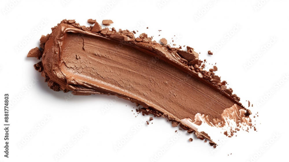 Brown Eyeshadow Swatch On White Background Brown Eyeshadow Swatch On White Background