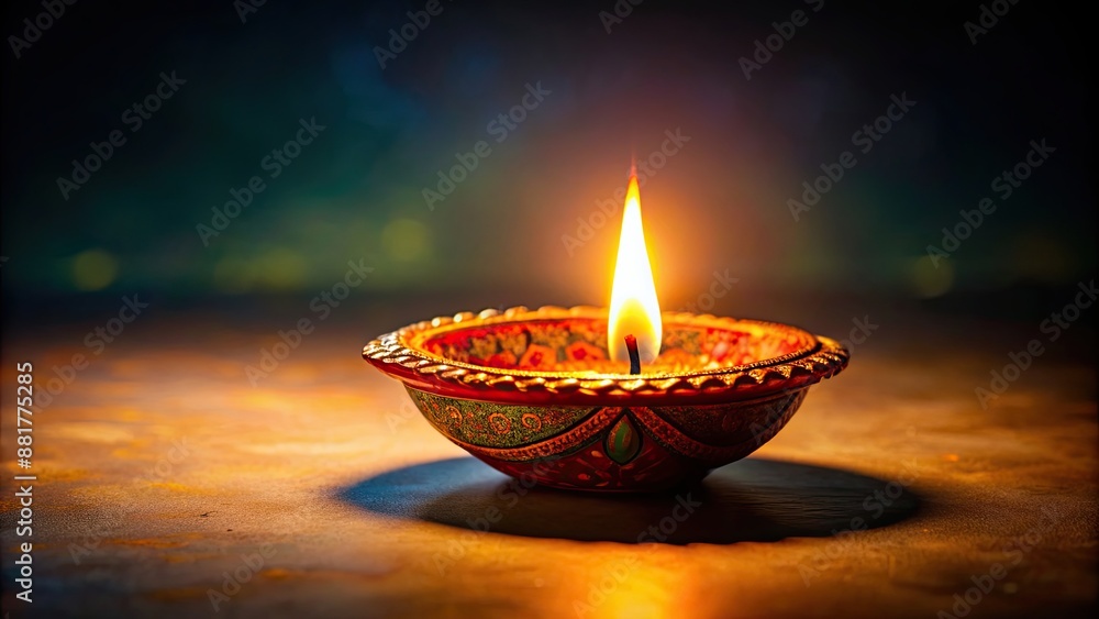 Diwali lamp glowing in the dark, Diwali, lamp, diya, festival, celebration, traditional, light, Indian Diwali lamp glowing in the dark, Diwali, lamp, diya, festival, celebration, traditional, light, Indian