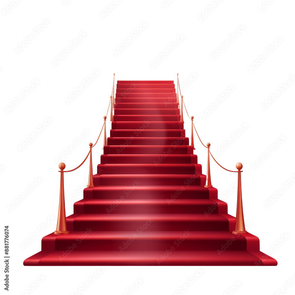 A red carpet isolated on transparent background A red carpet isolated on transparent background