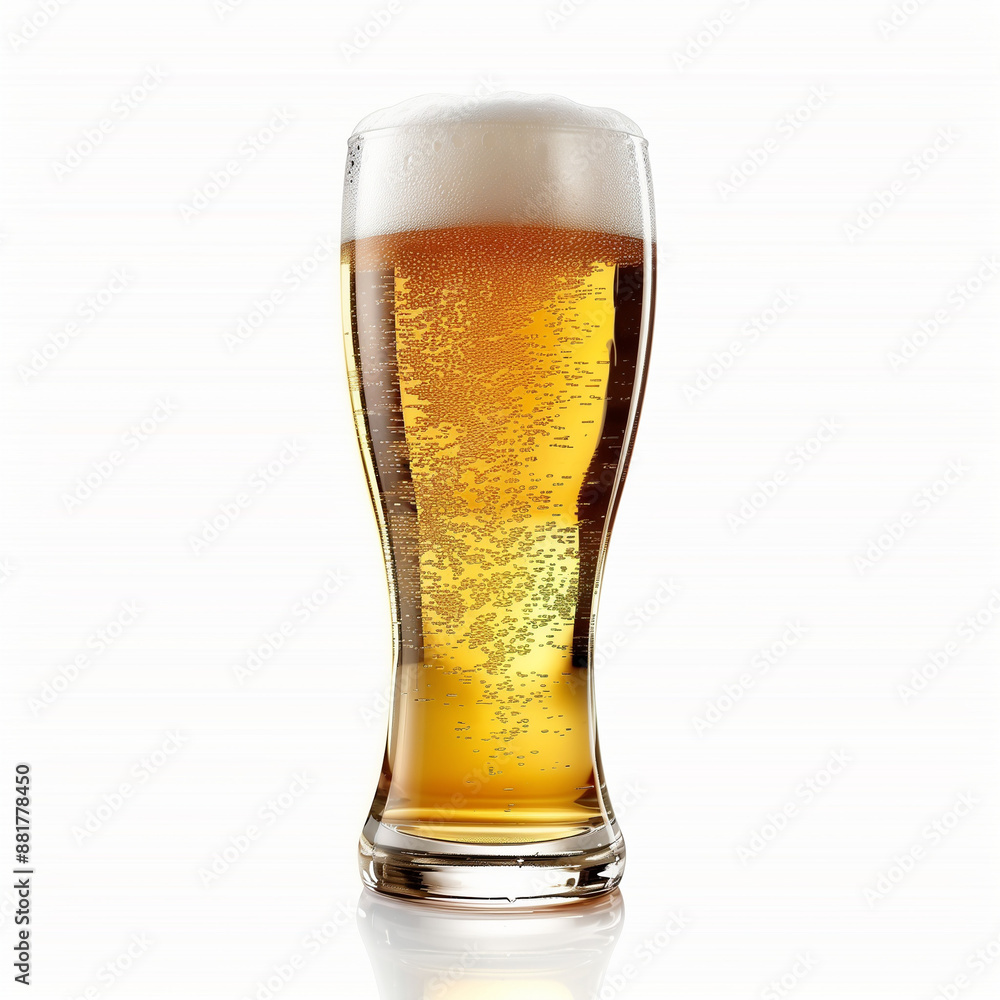 glass of beer isolated on white background glass of beer isolated on white background