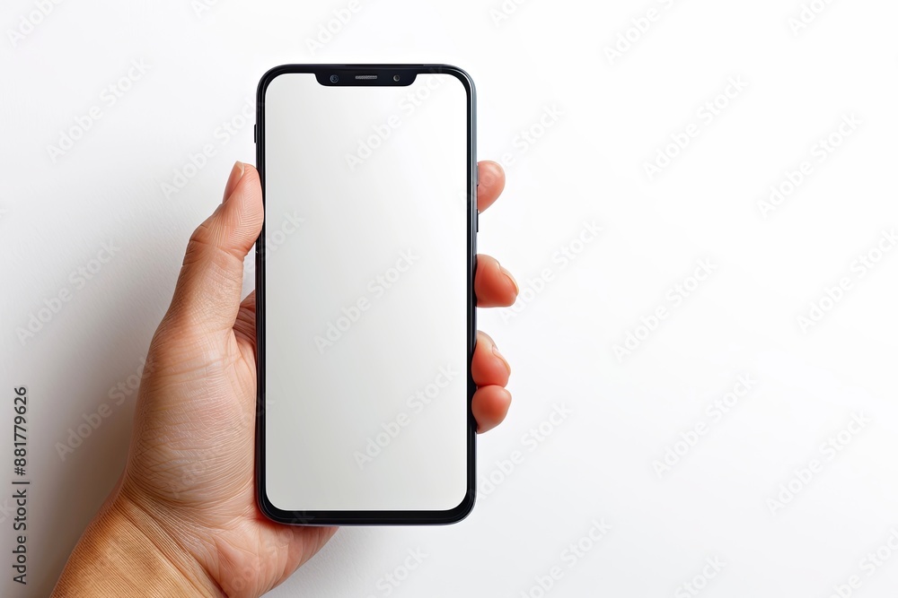 Blank White Box Mockup on Isolated White Background created with Generative AI Blank White Box Mockup on Isolated White Background created with Generative AI