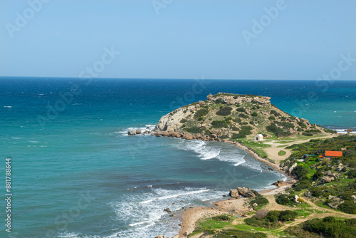 Magnificent bays of Cyprus.View from above of the bays on the island of Cyprus.