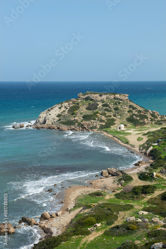 Magnificent bays of Cyprus.View from above of the bays on the island of Cyprus.