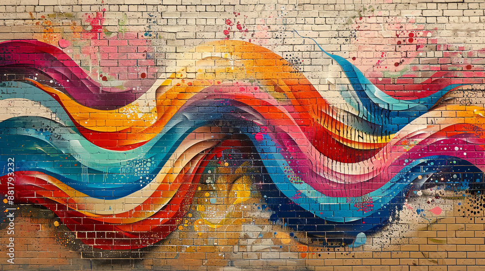 Street art graffiti. Closeup painted wall of the city. Street art graffiti. Closeup painted wall of the city.