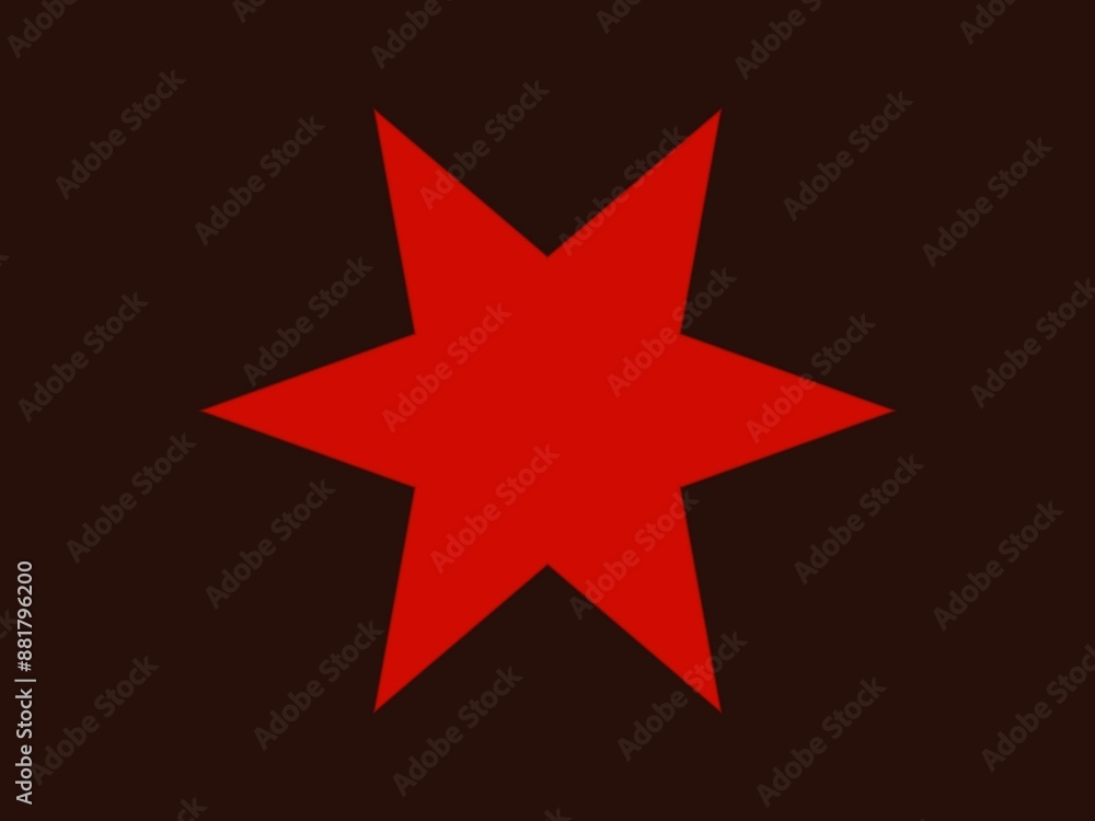 Obraz premium A dark background with a bright red star