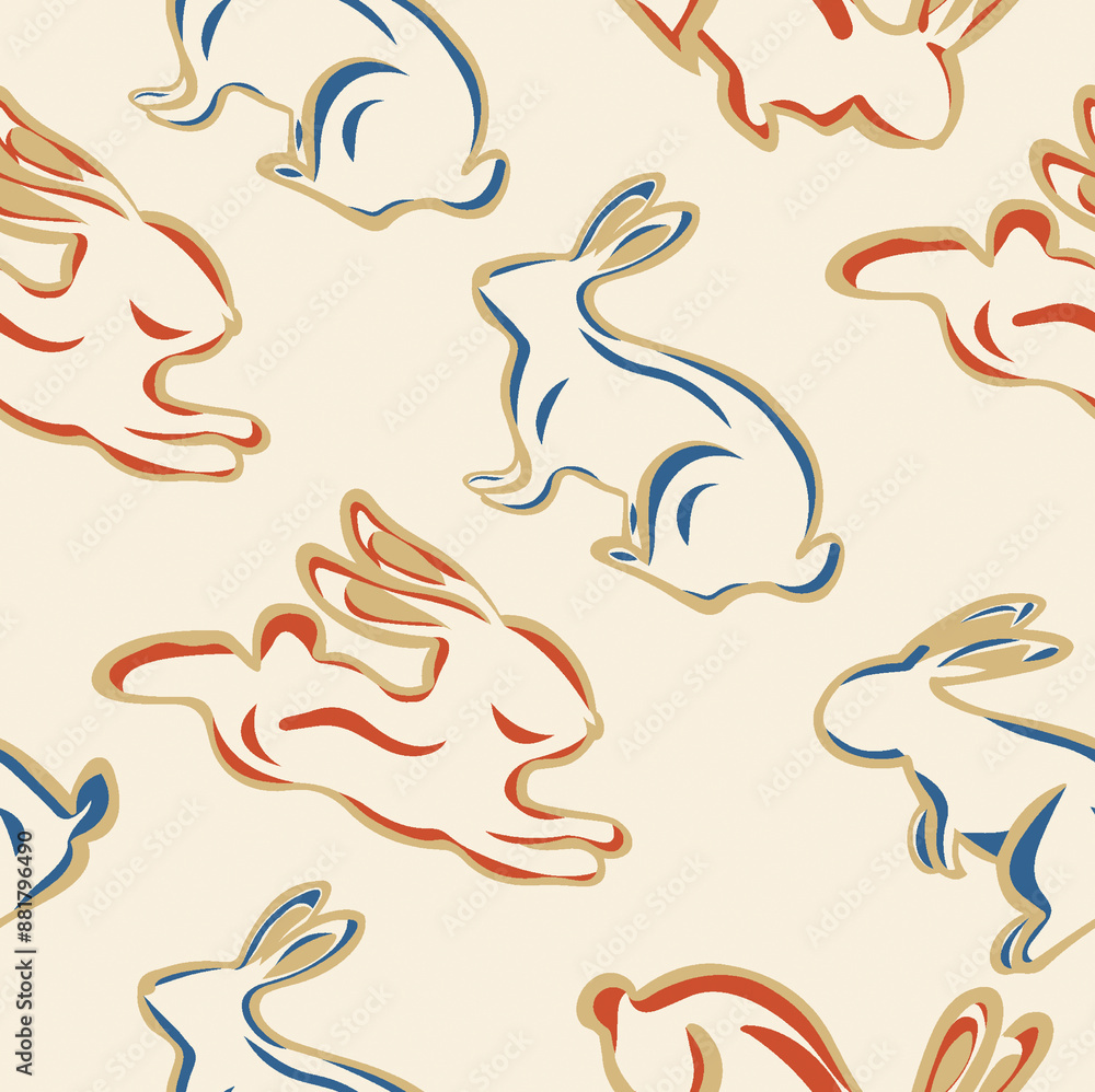 Obraz premium Vibrant summer colors are suitable for dresses, scarves, shawls and background wall patterns.