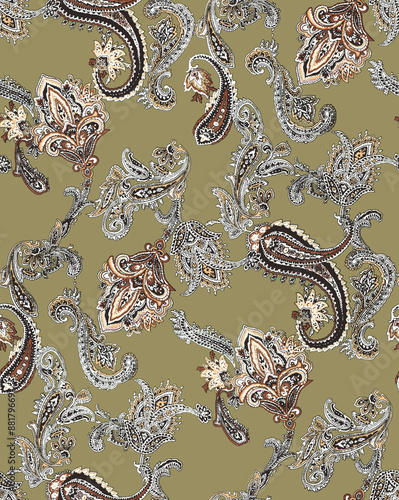 Vibrant summer colors are suitable for dresses, scarves, shawls and background wall patterns.