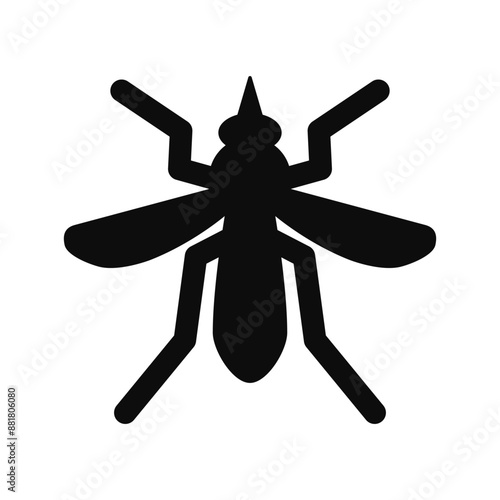 Mosquito simple icon vector symbol isolated