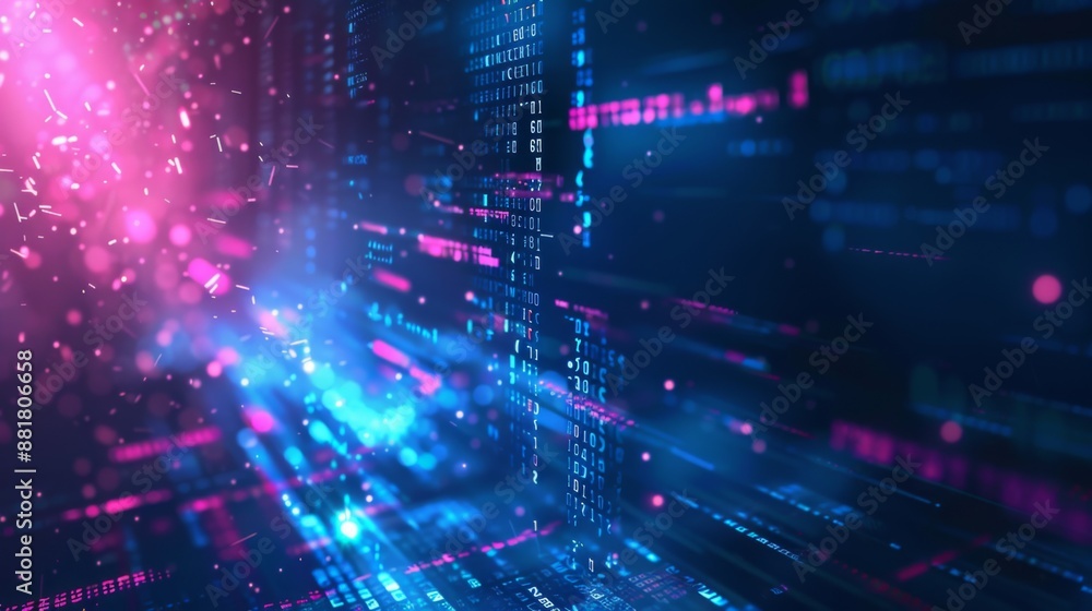 Obraz premium abstract world computer data technology communication concept background