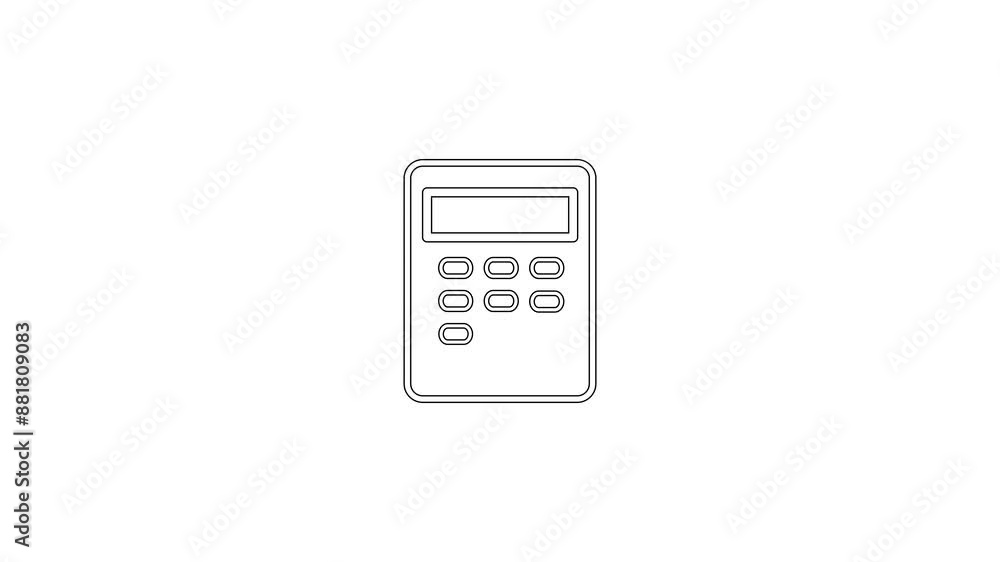Calculator icon isolated on white background. Calculator icon isolated on white background.