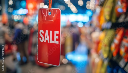 A price tag with a bold 