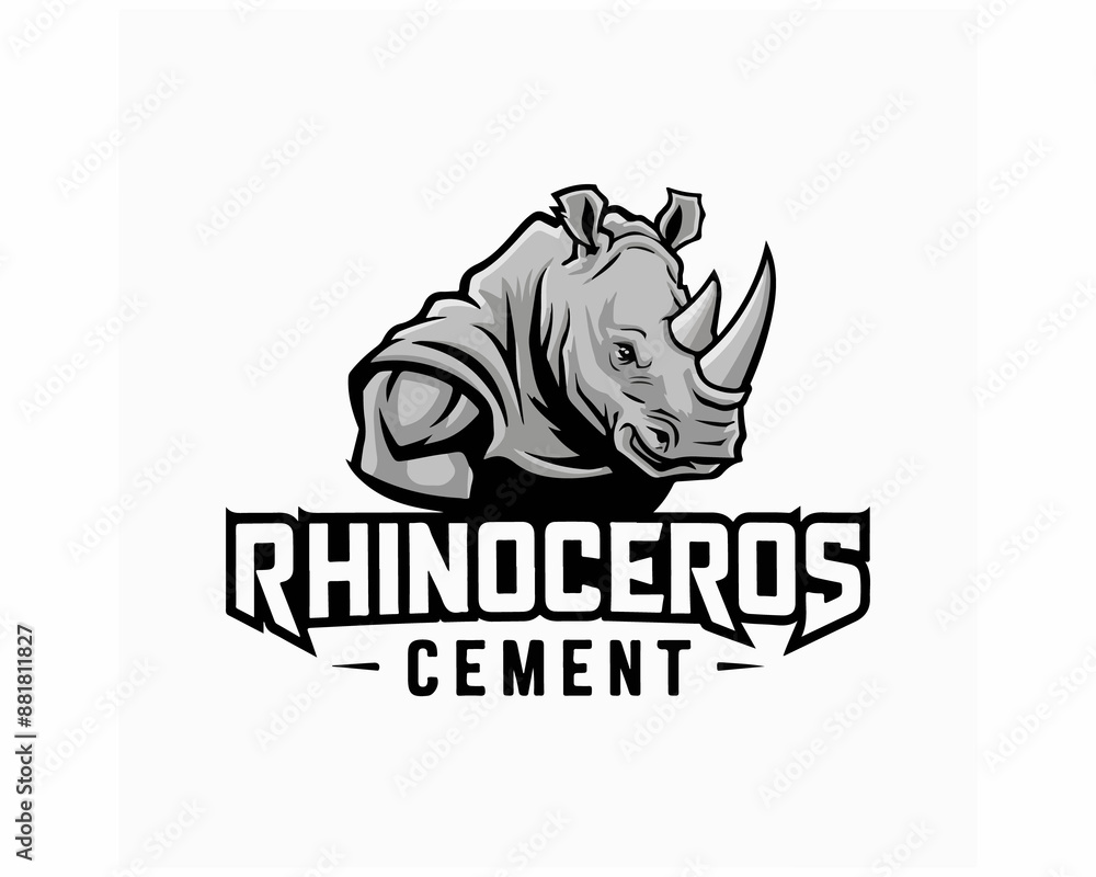 logo of Rhinoceros cement. logo of Rhinoceros cement.