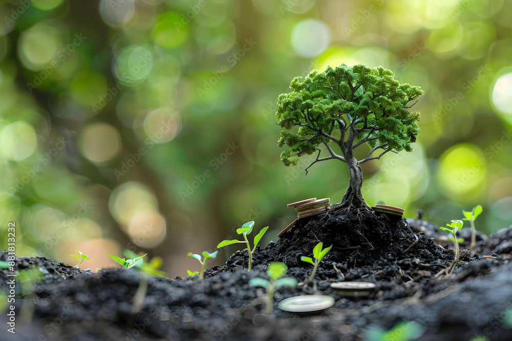 Fototapeta premium An image depicting the concept of ESG Risk Management