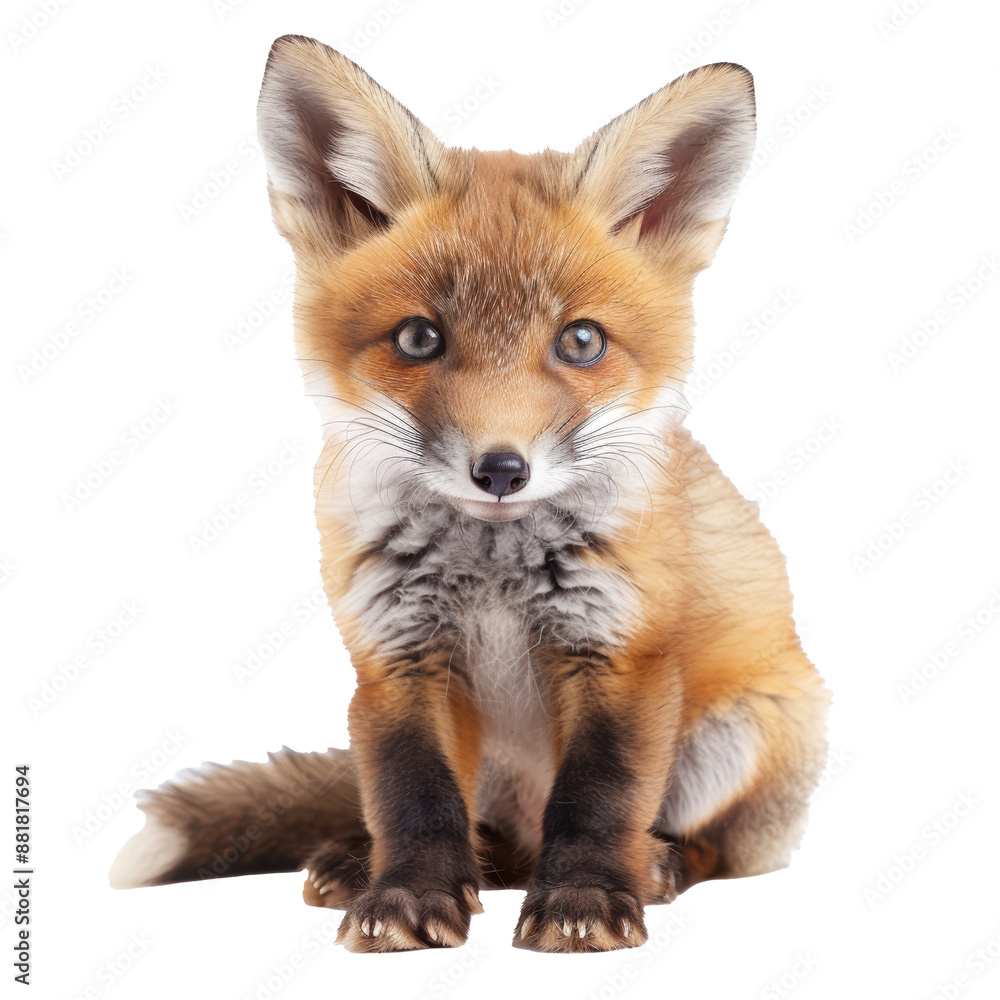 PNG Image of a baby fox PNG Image of a baby fox