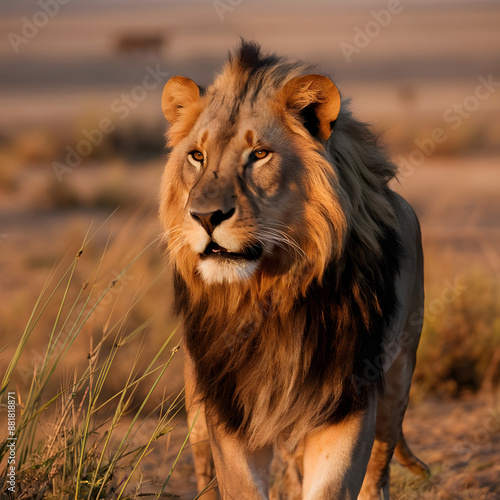 Majestic Lion in the Wild