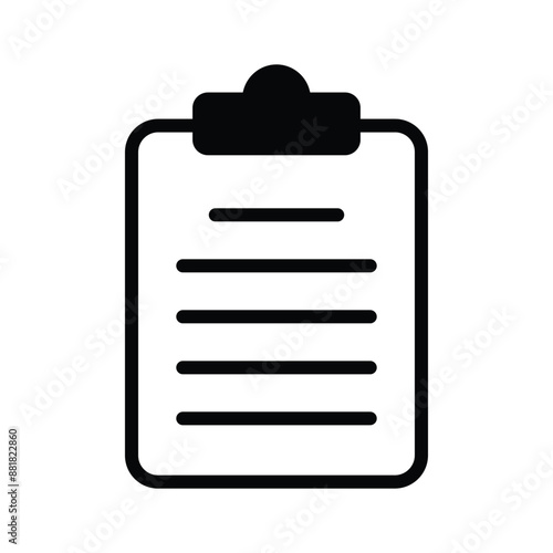 Well designed vector icon of document in modern and trendy style